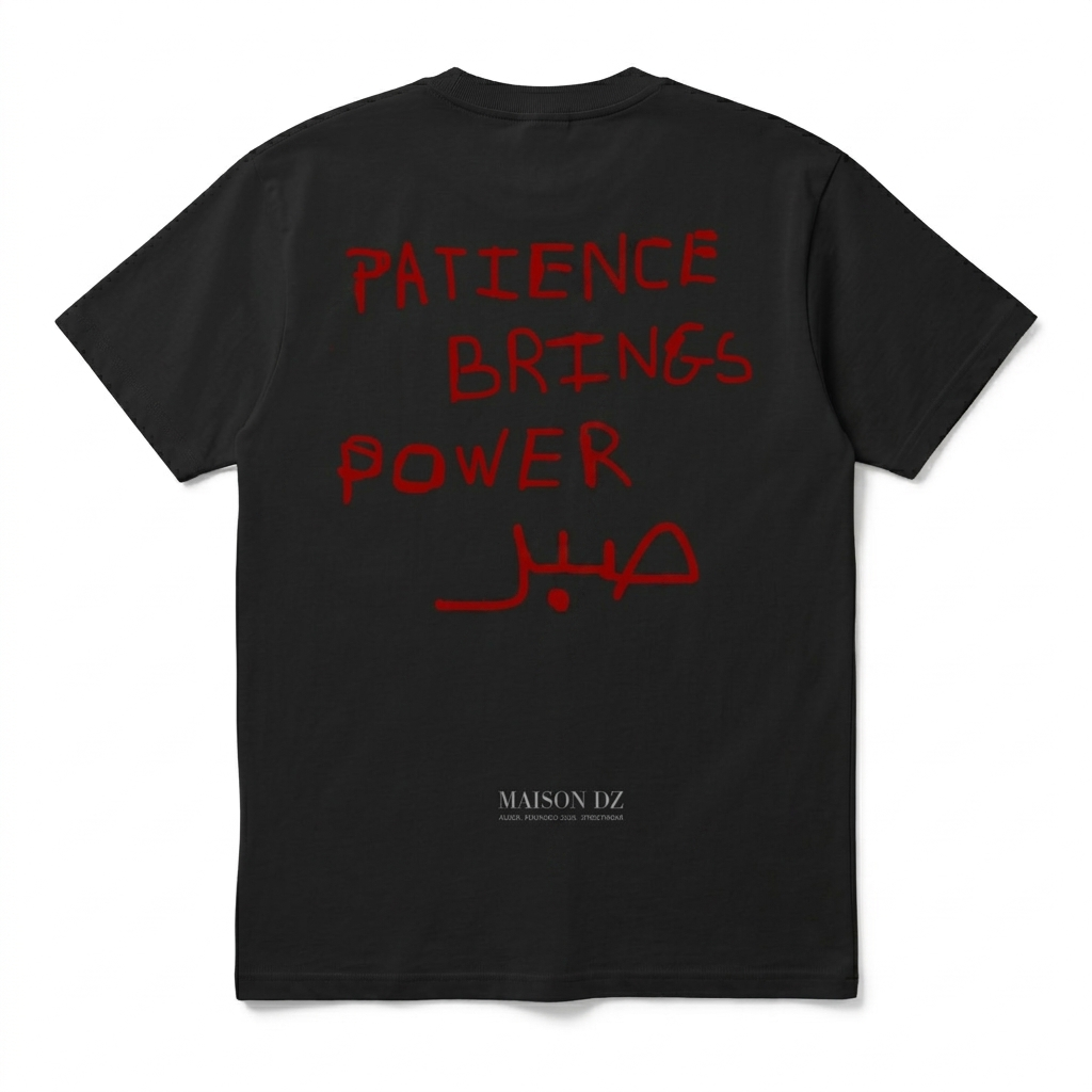 Tee-shirt Patience brings power Sabr